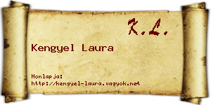 Kengyel Laura névjegykártya